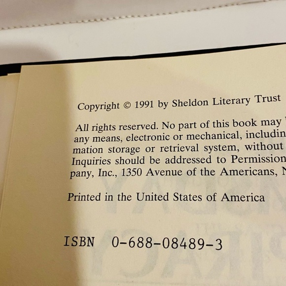 SIDNEY SHELDON The Doomsday Conspiracy First Edition First Print Hardcover Book - Picture 4 of 4